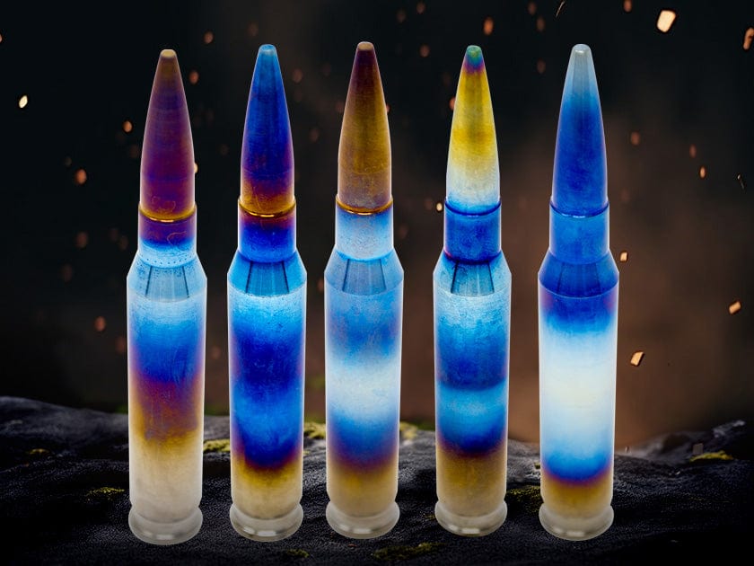 Titanium Magic Bullet - Ultimate Gun Persons Fidget Toy - Flame Anodized - Coda Evolution