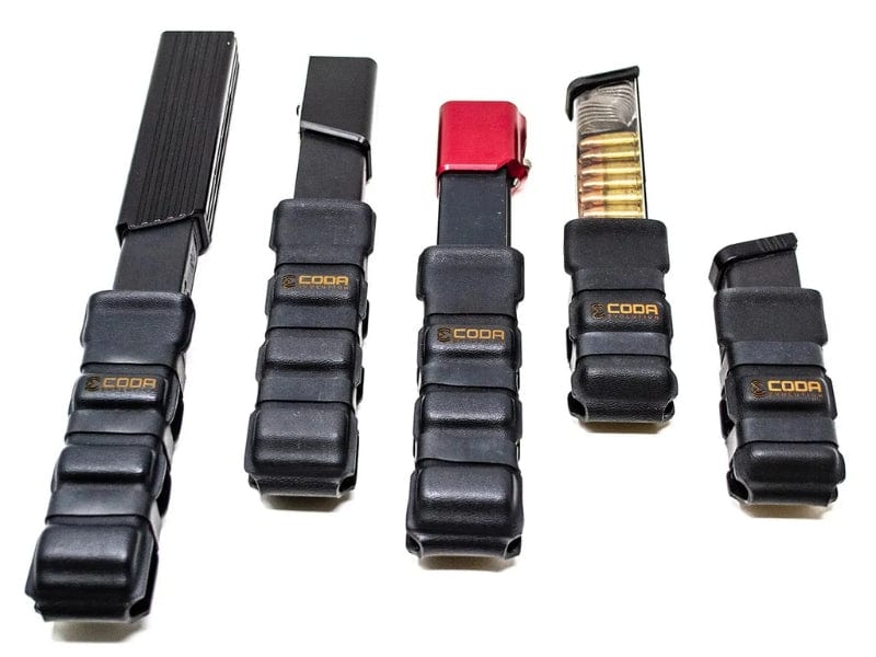 Various Coda Evolution products showcasing sleek, modular design and utility features