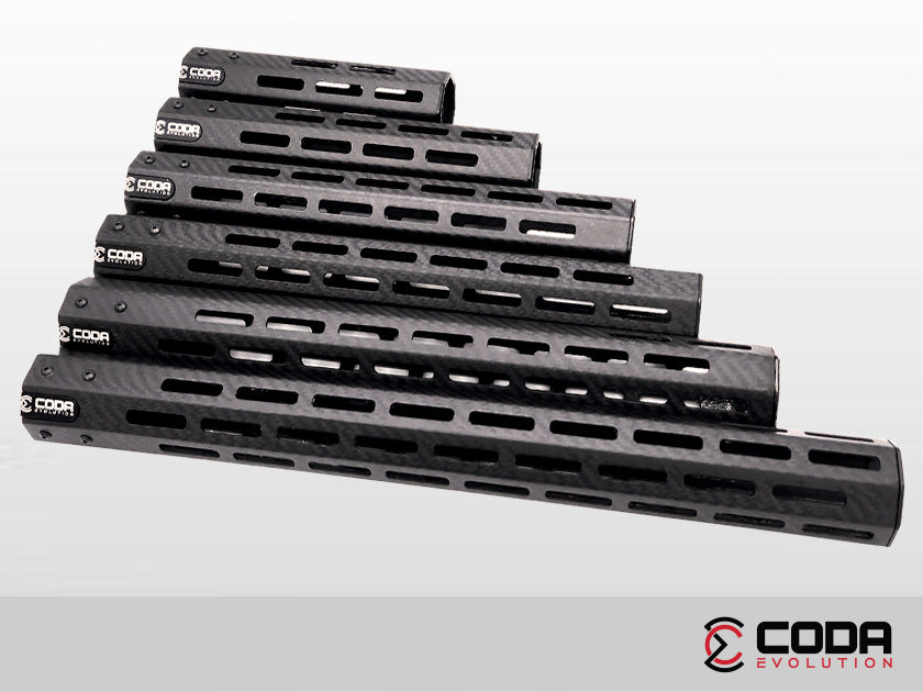 Lightning Carbon Fiber Handguard - Super Lightweight AR15 Rail - Coda Evolution